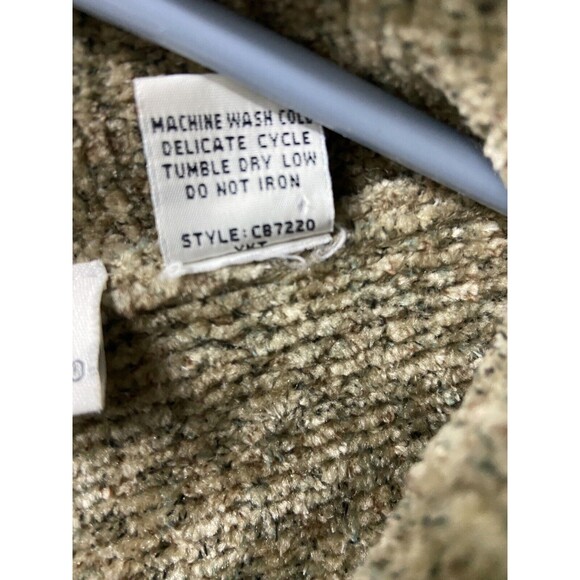 Croft & Barrow  Sweater Womens M Tan Soft Full Zip Mock Neck Cardigan - Picture 5 of 7